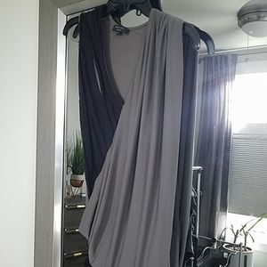 Rag and Bone gray and Black Top